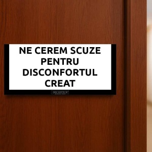 Semn de Ușă Personalizat – Mesaje amuzante interschimbabile - Img 7