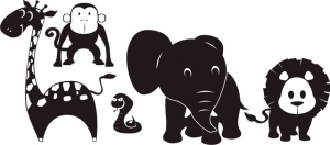 Set Sticker De Perete Cu 5 Animale - Img 2