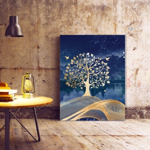 Set Tablouri Canvas - Enchanted Forest At Night - Img 5