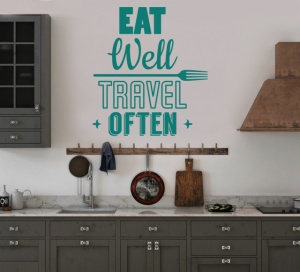 Sticker Bucatarie - Eat well, travel often - Img 3
