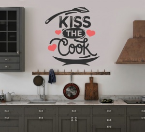 Sticker Bucatarie - Kiss the cook