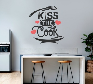 Sticker Bucatarie - Kiss the cook - Img 3