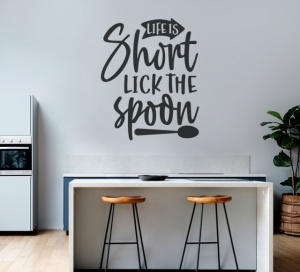 Sticker Bucatarie - Life is short, lick the spoon - Img 3