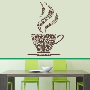 Sticker De Perete Coffee Colaj - Coffee Time - Img 3