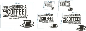 Sticker De Perete Coffee, Mocha, Frappuccino - Img 4