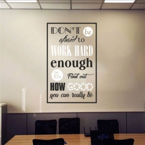 Sticker De Perete Don't Be Afraid To Work Hard - Img 3