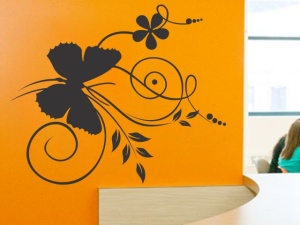 Sticker De Perete Fluture Pe Flori - Img 4