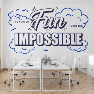 Sticker De Perete Is Fun To Do The The Impossible - Img 2