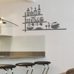 Sticker De Perete Raft Bucatarie