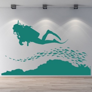 Sticker de Perete Scuba Diving Under The Sea - Img 2