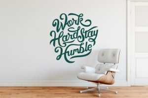 Sticker De Perete Work Hard And Stay Humble - Img 2