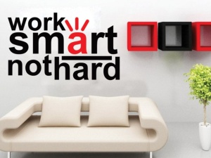 Sticker De Perete Work Smart - Img 2