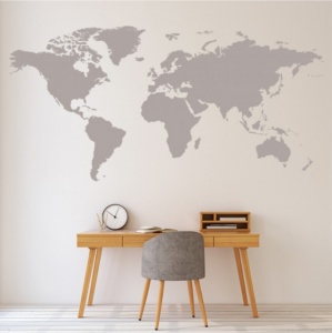 Sticker De Perete World Map Educational - Img 4