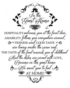 Sticker Decorativ - In This Guest House - Img 2