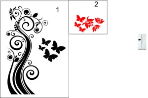 Sticker Frigider - Floare 08 - Img 2