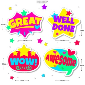 Sticker pentru Laptop - Well Done, Wow, Awsome - Img 2