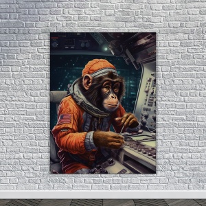 Tablou Animale Fantastice - Spaceship Monkey - Img 3