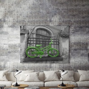 Tablou Canvas Bicicleta Verde - Img 4