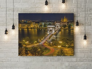 Tablou Canvas Bridge At Night - Img 3