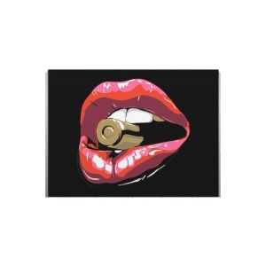 Tablou Canvas Bullet And Sexy Lips - Img 2