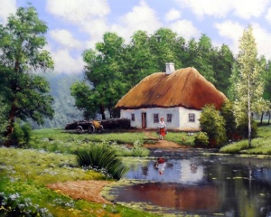 Tablou Canvas Efect Pictura - Casa La Tara - Img 3