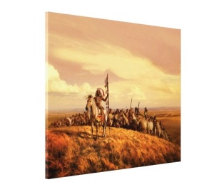 Tablou Canvas Efect Pictura - Indieni - Img 3