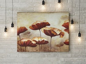 Tablou Canvas Flori Delicate In Culori De Toamna - Img 4