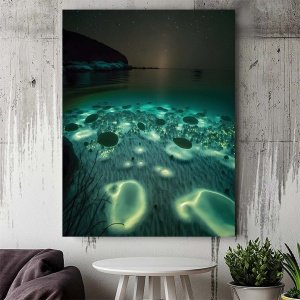 Tablou Canvas - Glowing Subacvatic Vegetation