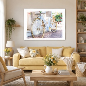 Tablou Canvas Golden Bike Photo