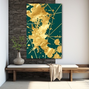 Tablou canvas - Green and Gold (ZAZ 007) - Img 4