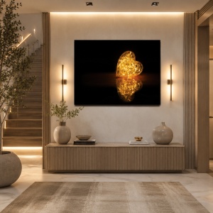 Tablou Canvas Heart Glowing In The Dark