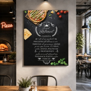 Tablou Canvas In Acest Restaurant - Pizza