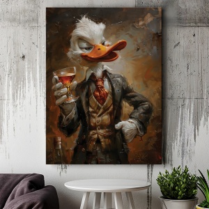 Tablou Canvas Inspirațional - Business Talk (Scrooge McDuck) - Img 4
