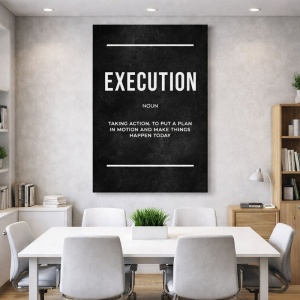 Tablou Canvas Inspirational - Execution (definition)