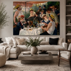 Tablou Canvas "Luncheon of the Boating Party" - Dejunul canotierilor
