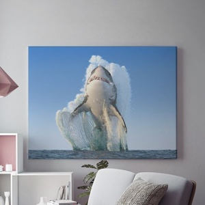Tablou Canvas Marele Rechin Alb