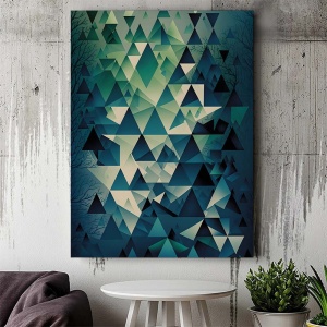 Tablou Canvas Modern Abstract - Abstract geometric wall - Img 3
