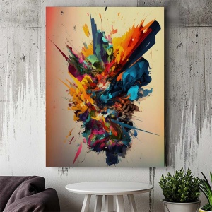 Tablou Canvas Modern Abstract - Colorful freeze - Img 3