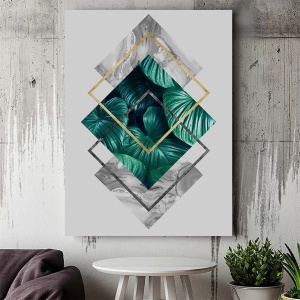 Tablou Canvas Modern Abstract - Luxury emerald