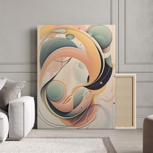 Tablou Canvas Modern Abstract - Serenity in pastel - Img 3