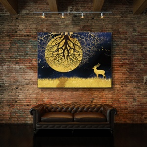 Tablou Canvas Moon Tree - Img 4