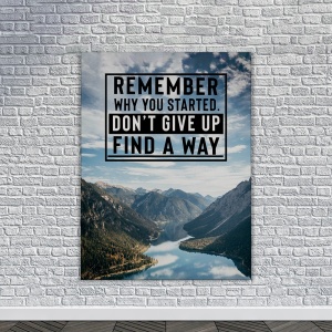 Tablou Canvas Motivational - Remember why you started (landscape) - Img 2