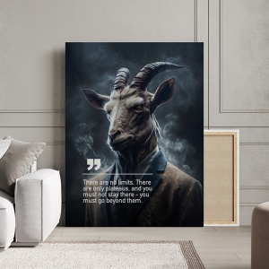 Tablou Canvas Personalizat - Business Animals - Goat - Img 2