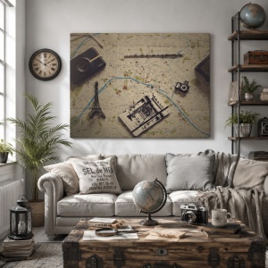 Tablou Canvas Planning A Trip