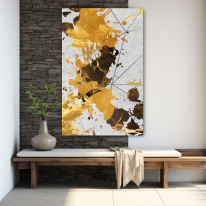 Tablou canvas - Rusty Gold on Concrete (ZAZ 077) - Img 3