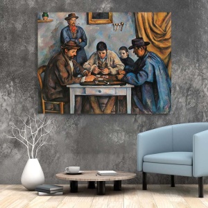 Tablou Canvas "The Card Players" - Jucatorii de carti