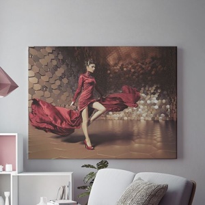 Tablou Canvas The Lady In Red