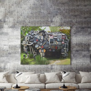 Tablou Canvas Tv Elephant - Img 3