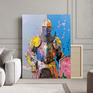 Tablou Canvas - Urban Art Knight - Img 2