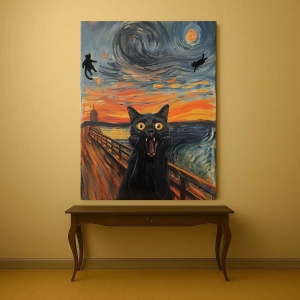 Tablou Canvas - Urban art The Scream - Img 4